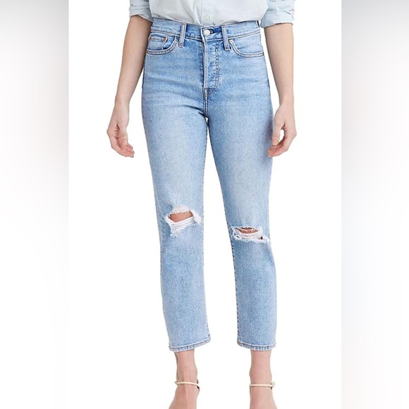 LEVI’S WEDGIE DISTRESSED JEANS SIZE 27 - Picture 1 of 4